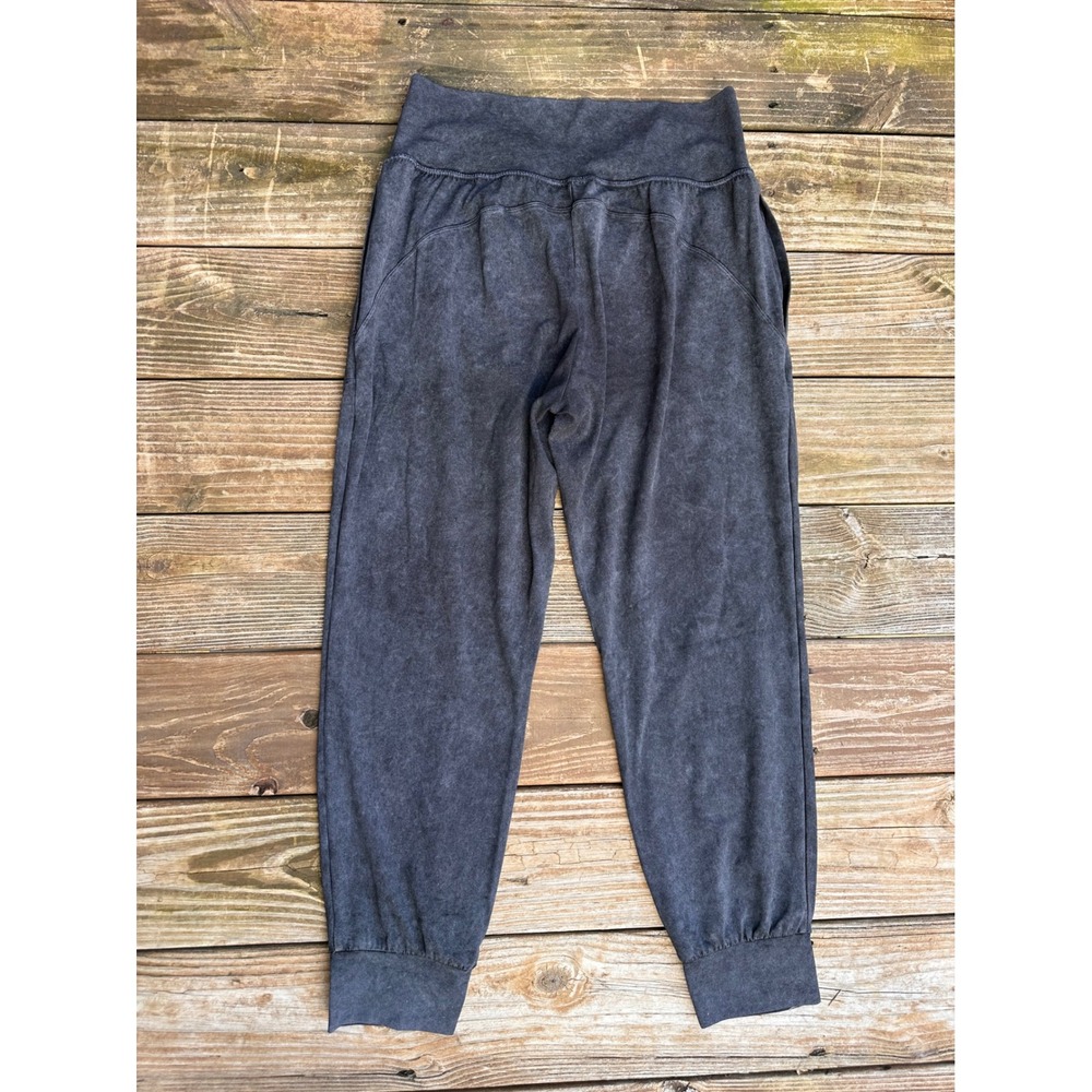 Athleta Mineral Wash Joggers Womens Large Gray High Rise Lounge Pants Pockets - Picture 4 of 4